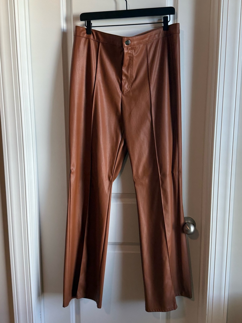 wild fable Faux Leather Pants in Brown
